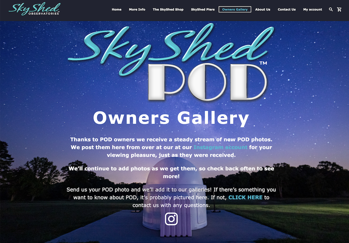 SkyShed Observatories Website and Logo Redesign 4