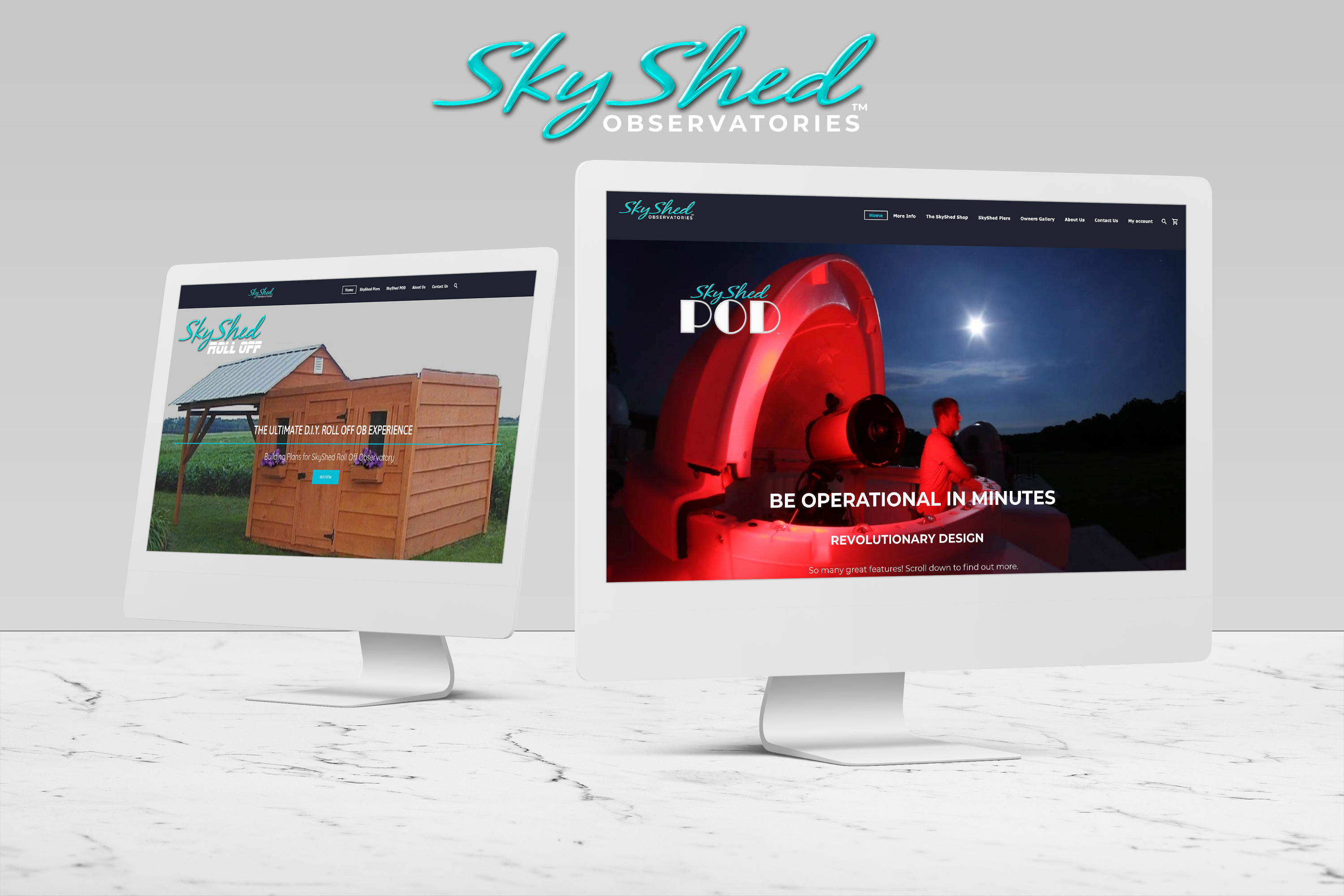 SkyShed Observatories Website and Logo Redesign 3